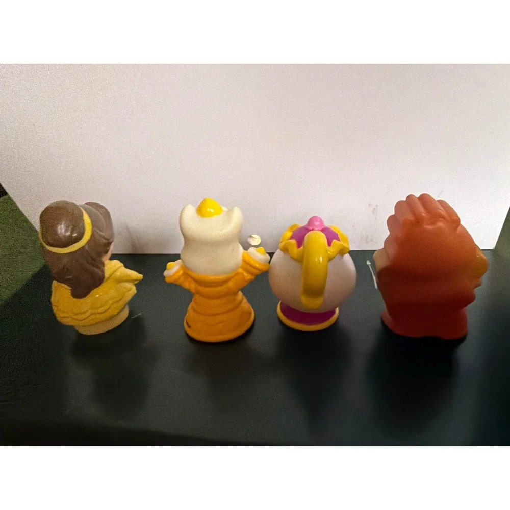 Fisher Price Little People‎ Disney Beauty and the Beast Belle Lumiere Potts 4pc
